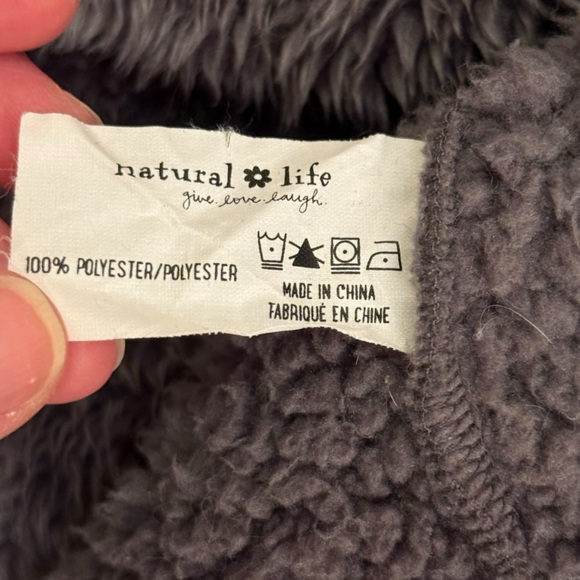 Natural Life Oversized Charcoal Blanket Hoodie- One Size - Picture 9 of 10